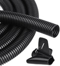 25FT - 1/4 Inch Split Wire Loom with Installation Tool - Black by CrocSee