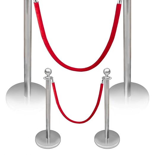 Stainless Steel Stanchions by Unknown
