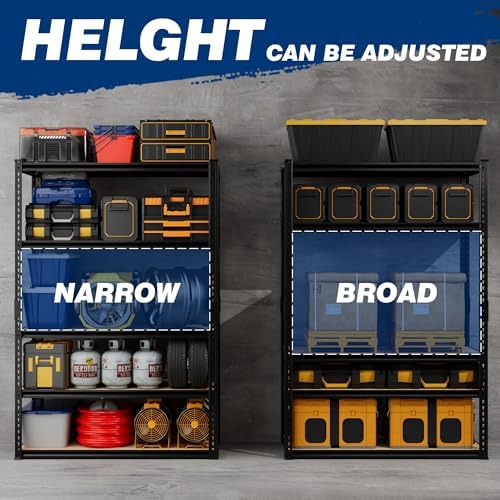 2025LBS Storage Shelves Heavy Duty 5 Tier Garage Storage Shelves - Image 5