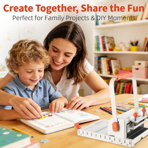 Binding Machine Kit 2:1 Hole Pitch Book Binding Kit with 10PCS 5/8'' Wires and Plier, Manual Paper Punch Binder for DIY Notebooks, Journals, Albums, School Projects, Home/Office Use - Image 6