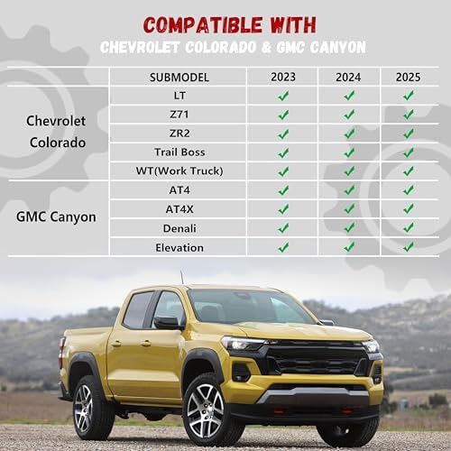 Floor Mats for Chevy Colorado/GMC Canyon 2023-2026 Crew Cab - Image 2