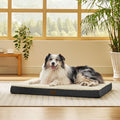 Bedsure XL Dog Bed for Crate, Pet Bed with Washable Cover, 41x27 Inch Grey by BEDSURE