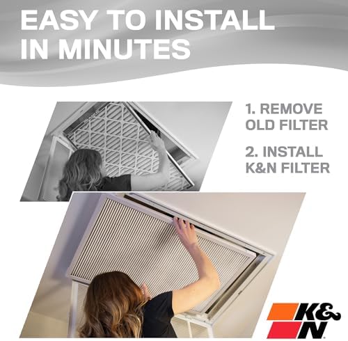 K&N 14X24X1 HVAC Furnace Air Filter, Lasts a Lifetime, Washable, Merv 8, the Last HVAC Filter You Will Ever Buy, Breathe Safely at Home or in the Office, HVC-8-11424 - Image 5