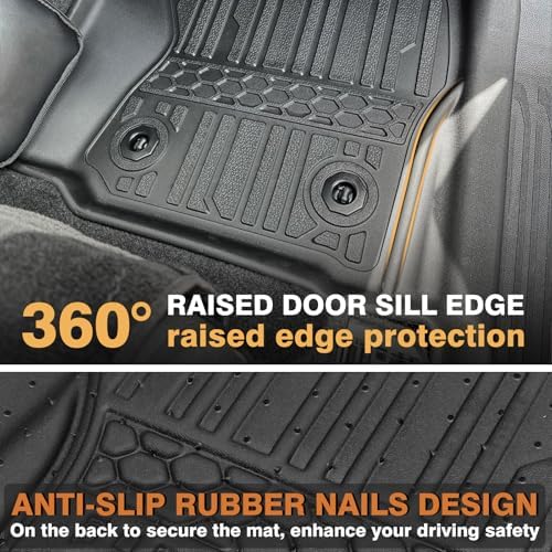 TripleAliners for Tacoma 2024+ Floor Mats Double/Access Cab, Auto Trans - Image 5
