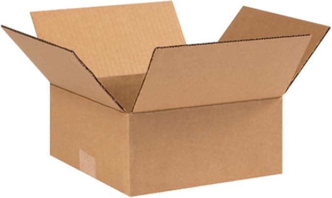 Secure Seal - 100 Pack of 9x9x3” Corrugated Cardboard Packing Shipping Mailing by Secure+Seal