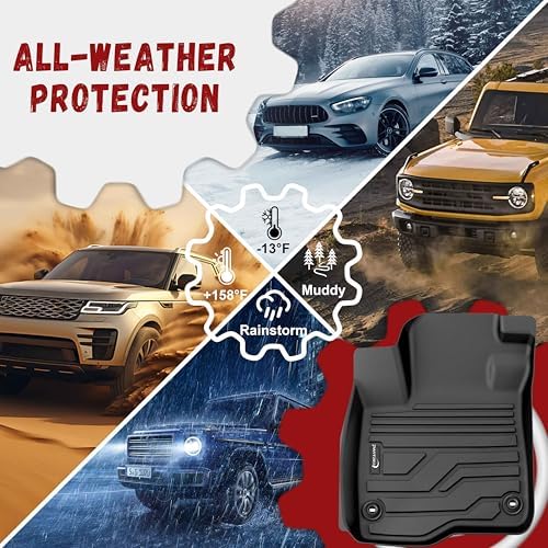 Floor Mats for Honda CRV CR-V 2023-2026 (Include Gas & Hybrid), All Weather TPE Protection Floor Liners Accessories, 1st & 2nd Row - Image 6