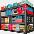 30" Deep Heavy Duty Garage Shelving Units, 68" Wide Storage Shelves,4-Tier Metal Garage Shelves, Kitchen Shelf,Large Storage Rack,Industrial Shelving for Shop, 68" W x 30" D x 68" H,2 Pack by SKZNSA