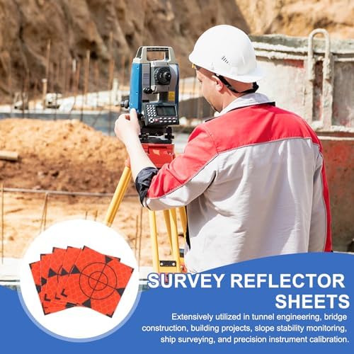 PATIKIL Survey Reflector Target Self-Adhesive Reflective Sheet Surveying Target Mark Tape, Suit for Ship Inspection - Image 5