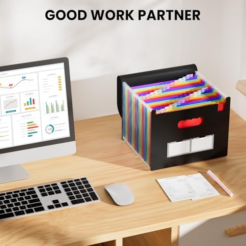 Sooez 24 Pockets Expanding File Folder, Accordion File Organizer, Letter/A4 - Image 5