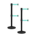Crowd Control Warehouse CCW Series RBB-100D Set of 2 Stanchion Retractable Belt by Crowd+Control+Warehouse
