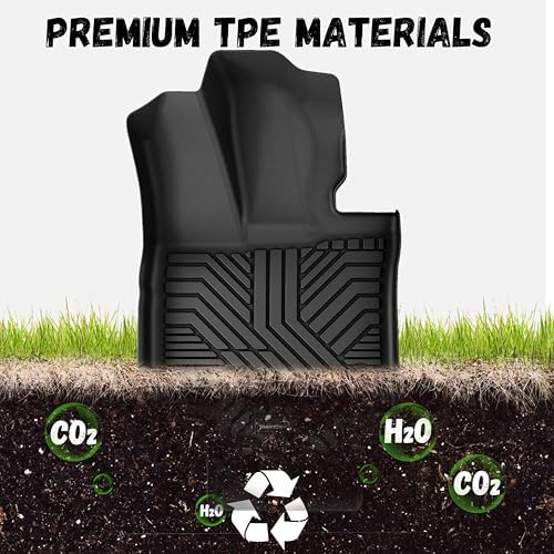 Floor Mats for Toyota Highlander 2020-2025 (7-Seats), Custom Fit All-Weather TPE Floor Liners, Front & 2nd & 3rd Row & Cargo Liner for Highlander Car Accessories - Image 7