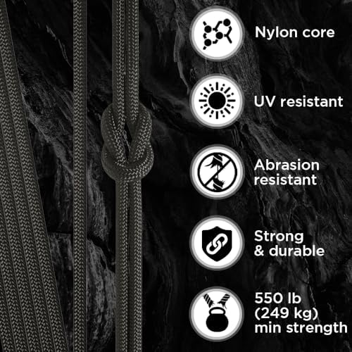 Paracord Rope 550 lb 4mm – Parachute Cord – Utility Camping Rope - Image 3