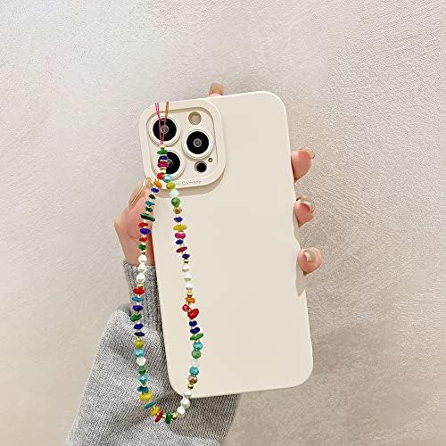6PCS Beaded Phone Charms Strap Fruit Star Faux Pearl Rainbow Beads Phone Chains Beaded Lanyard for Camera Key Wallet Valentines Day Gifts for Her Women - Image 2