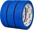 3 Pack Blue Painters Tape - Masking Tape 1 Inch Wide - Multi-Surface, Smart Adhesion, Indoor & Outdoor - 270FT Total - Paint Tape for DIY, Labeling, Art, Car, General Purpose (#3910) by DoAy