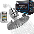 SparkPod Filtered Shower Head, 23-Stage, 8" Round, Polished Chrome by SparkPod
