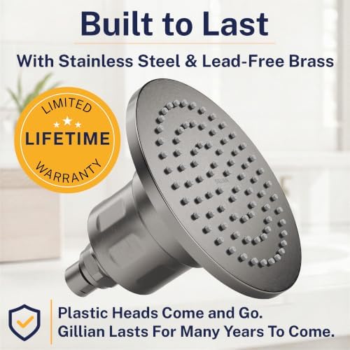 HammerHead Metal Filtered Shower Head High Pressure Removes Chlorine - Image 2