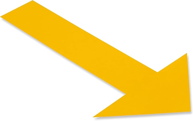 Mighty Line Solid Arrows Directional Sticker Sign Floor Marking Tape by MightyLine