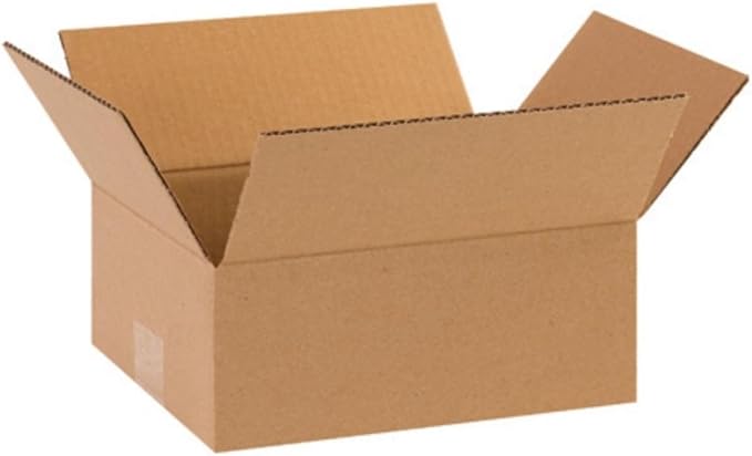 Secure Seal - 8x6x2 Pack of 50 Corrugated Cardboard Packing Shipping Mailing by Secure+Seal