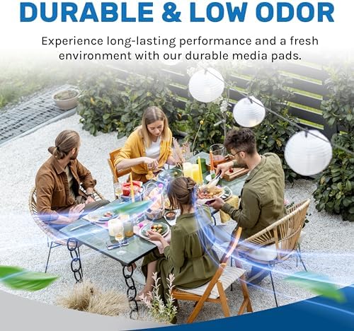 Hessaire Replacement Evaporative Cooler Pads - Swamp Cooler Replacement Pads Corrugated Build - Low Odor Xel50 Media Evaporative Cooling Pad for 3100 CFM Cooler Fan - 3 Panels, 21.75” x 10” & 18” - Image 6