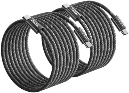 LISEN 240W USB C to USB C Cable, PS/2 Charging Cable (10FT+10FT) by Lisen