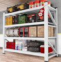 48" Wide Heavy Duty Garage Shelving Units,3000LBS 24 Deep Storage Shelves,White Metal Garage Shelves,Large Storage Rack,Steel Shelf,Industrial Shelving for Shop,Warehouse,48" W x 24" D x 70" H by SISESOL