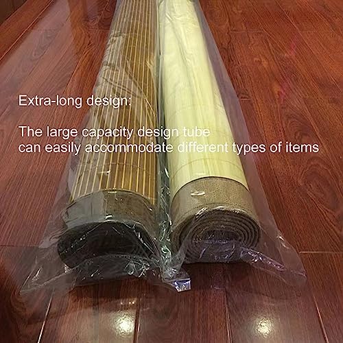 Flat Open 8 x47 Inch (20-Pack) Extra Long Plastic Sleeves, Narrow Poster Bags, Plastic Blueprint Bags Waterproof Tube for Storage Clear - Image 6