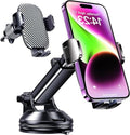 Qifutan Dash Mounted Holders Phone Holders for Your Car Phone Mount for Car Dashboard Windshield Air Vent Universal Desk Mounts Hands Free Automobile Cell Phone Holder Fit for iPhone Smartphone by Qifutan