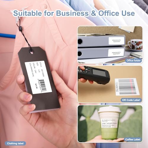 CLABEL 70x40mm (2.76"x1.57") Thermal Labels 4 Rolls White Self-Adhesive - Image 5