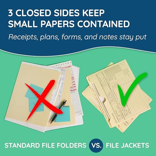 Blue Summit Supplies 100 Job Folders, Letter Size, Manila, Preprinted - Image 5