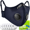 BASE CAMP Upgrade M Plus Dust Mask, Respirator Mask with 99.9% Effective Carbon Filter for Woodworking,7 Layer Breathable Face Protection for Construction, Dust, Landscaping, Sanding, Painting by BASECAMP