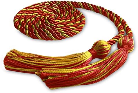 Endea Graduation Single Honor Cord Two-Color (Red/Gold) by EndeaGraduation