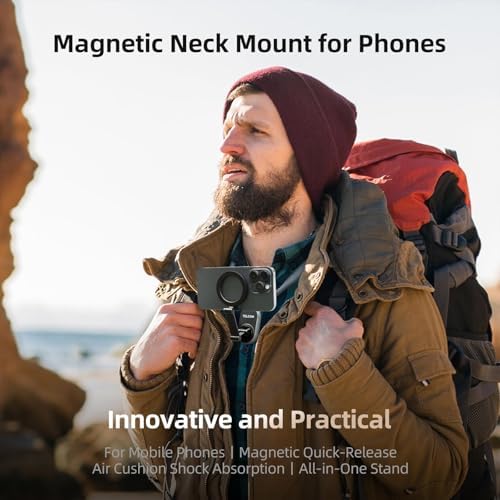 TELESIN Magnetic Neck Mount for Phones, Neck Phone Holder POV/Vlog Mount - Image 4