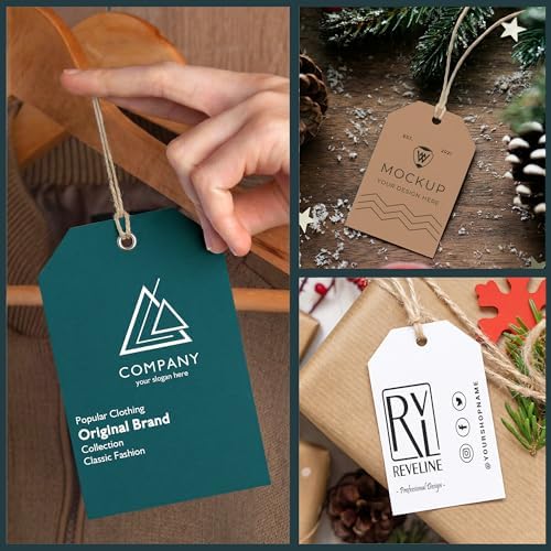 100 Pcs Personalized Hang Tags for Business - Custom Tags with Logo & Text - Customized HangTags for Handmade Items Wedding Business Use Clothing Tag Price Tag Jewelry Labels - Image 6