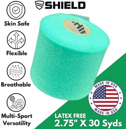 Shield Athletic Underwrap | Bulk Case of 48 Rolls of PreWrap, 2.75" X 30 SYards (Teal) - Image 2