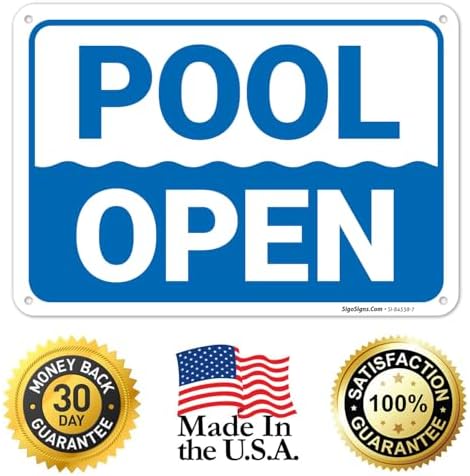 Pool Open Sign, - Image 6