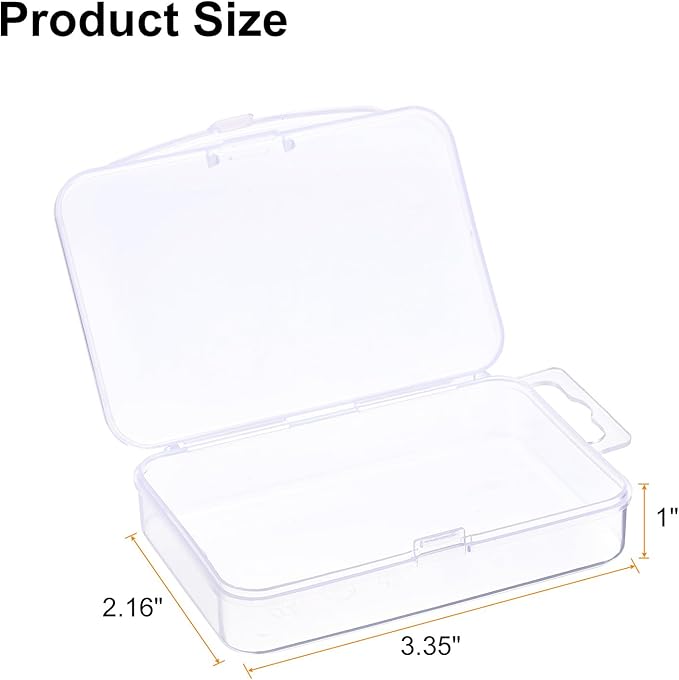 HARFINGTON 2pcs Component Storage Box 3.35" PP Electronic Organizer Box - Image 2