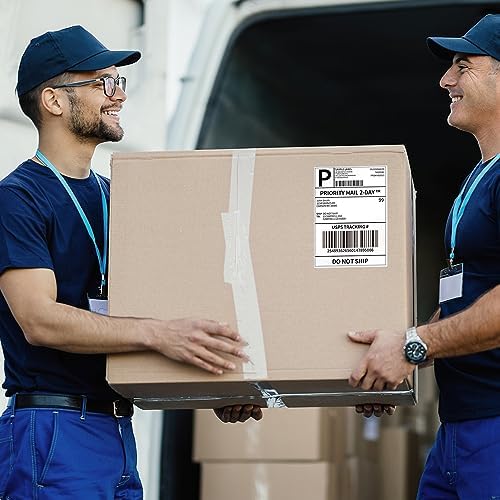 Phomemo Genuine 4X6 Thermal Shipping Label 1000 Labels per Stack - 4x6 FanFold Thermal Labels Compatible with Phomemo Shipping Label Printer, Strong Adhesive Shipping Labels, Commercial Grade - Image 5