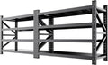 2-Pack 5000LBS Heavy Duty Storage Shelves, 4 Tier Garage Shelving Metal Shelving Unit,Adjustable Heavy Duty Shelving 69" W x 24" D x64 H Black by OrganizingStorageAssistant