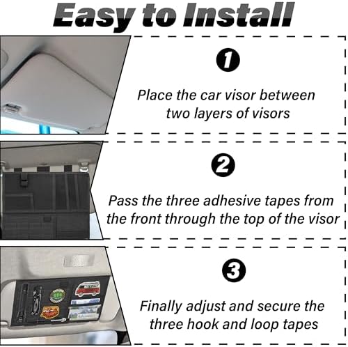 BFXM Tactical Visor Organizer, Car Visor Organizer, Sunvisor Organizers - Image 6