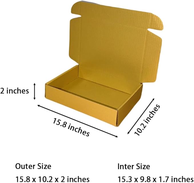 20 Pcs 15.8 x 10.2 x 2 inches Shipping Boxes - Image 2