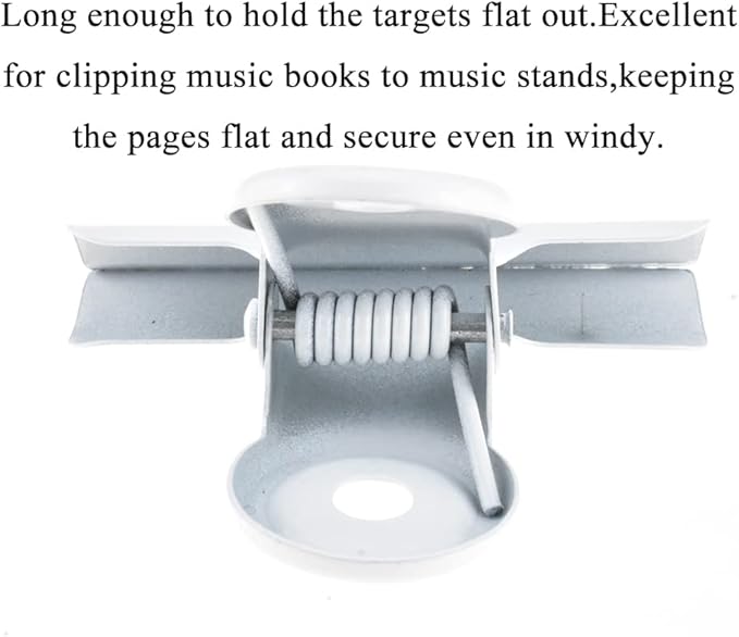 HAHIYO 2inch White Bulldog Clips Metal File Hinge Binder Clips Clamps Save - Image 4