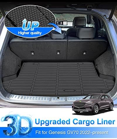 Cartist Cargo Liner Compatible with Genesis GV70 2022 2023 2024 2025 2026 Accessories All Weather Trunk Mat Cargo Mat Waterproof Heavy Duty - Image 2