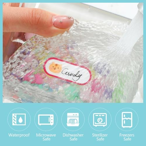 480 Baby Bottle Labels, Waterproof Self-Laminating Name Labels - Image 4