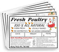 120 Poultry Freezer Labels with Safe Handling Instructions, 4 x 2.5 Inch by Unknown