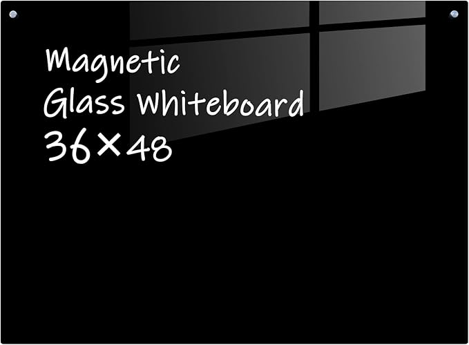 Glass Magnetic Black Board by Gooderboard
