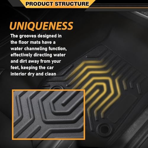 G-PLUS TPE Floor Mats Fit 2018-2024 Jeep Wrangler JL Unlimited 4-Door - Image 6
