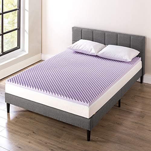 Best Price Mattress 2 Inch Egg Crate Memory Foam Mattress Topper with Soothing Lavender Infusion, CertiPUR-US Certified, Dorm Essentials, Full - Image 2
