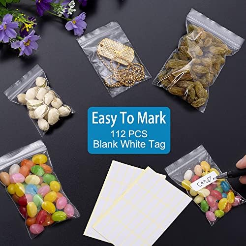 Small Plastic Bags, 400 PCS Mini Baggies, 4 Assorted Sizes - Image 7