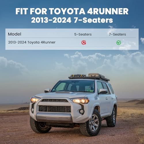 LASFIT Floor Mats for Toyota 4Runner 2013-2024 (Only Fit 7-Seats) - Image 2