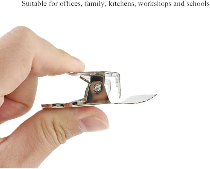 HAHIYO 2.95 Inches Metal Silver Clipboard Clips Butterfly-Shaped Clipboard - Image 6